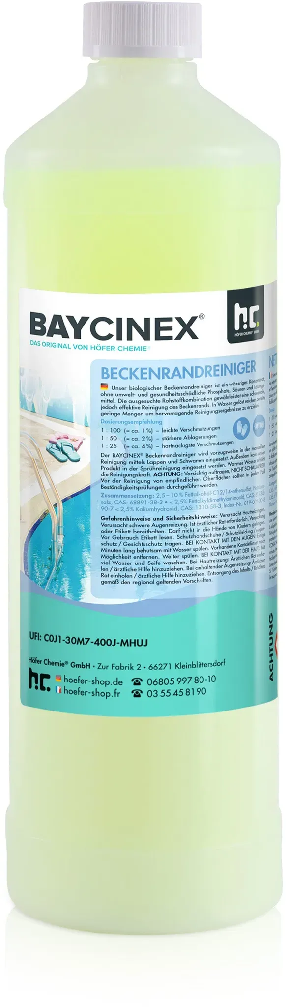 Nettoyant ligne d'eau  en bouteille de 1 L