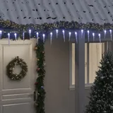 vidaXL Eiszapfen-Lichterkette 200 LEDs Kaltweiß 20 m Acryl PVC