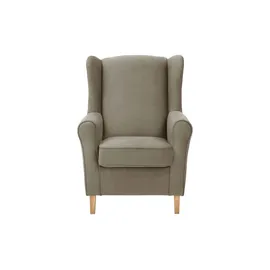 Max Winzer Ohrensessel Lorris Flachgewebe 77 x 103 x 86 cm Braun