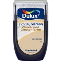 Dulux Simply Refresh Wand- und Deckenfarbe Sandbeige Tester 30 ml