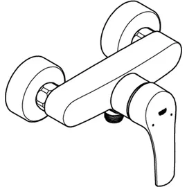 Grohe Eurosmart Einhand-Brausebatterie Aufputzmontage für 1 Verbraucher Mattschwarz 335552433