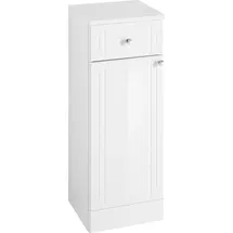 Saphir Waschbeckenunterschrank Quickset 955 1 Tür, 1 Schublade 32,5 x 85,4 x 33 cm Weiß Hochglanz