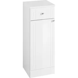 Saphir Waschbeckenunterschrank Quickset 955 1 Tür, 1 Schublade 32,5 x 85,4 x 33 cm Weiß Hochglanz