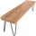 KADIMA DESIGN Sitzbank Balu Massivholz Beige 160 x 40 x 45 cm