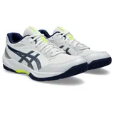 Asics Hallenschuh ASICS "GEL-TASK 4" Gr. 48, blau (weiß, expanse) Schuhe für Hallensport