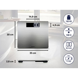 Soehnle Style Sense Safe 300 digitale Personenwaage (63867)