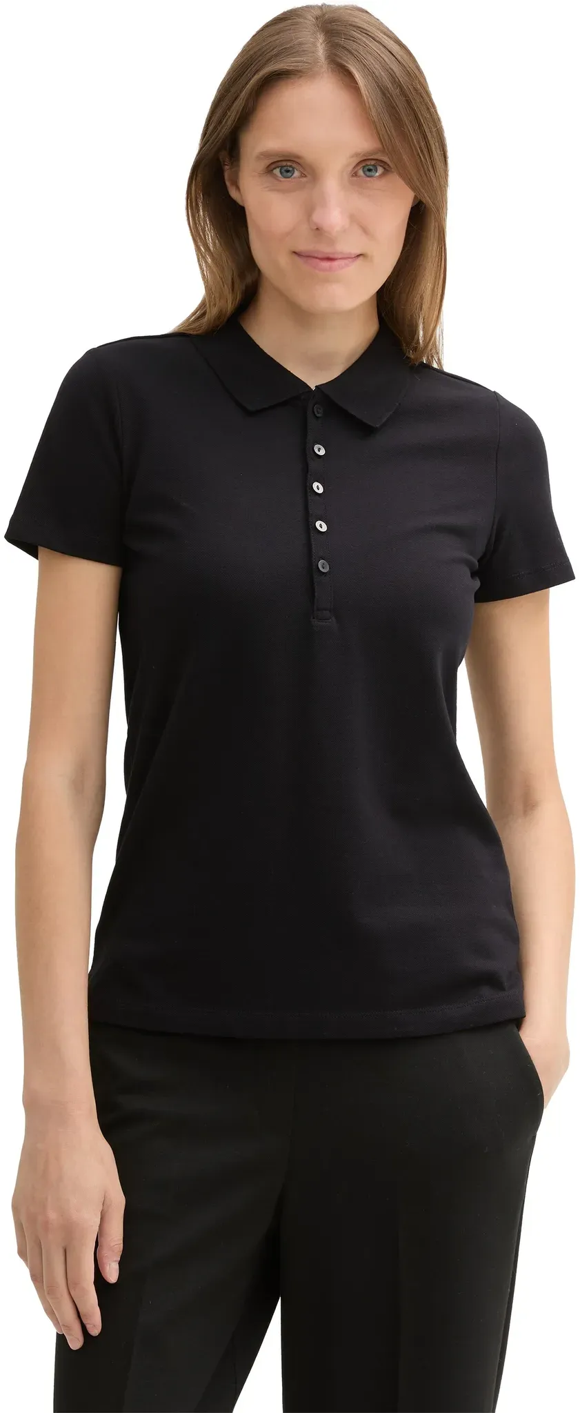 TOM TAILOR Poloshirt TOM TAILOR deep black XXL