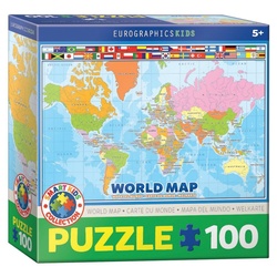 EUROGRAPHICS Puzzle Weltkarte (Puzzle), 199 Puzzleteile