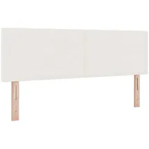 vidaXL Bett Kopfteil Creme 144 cm Cordstoff (1-tlg)