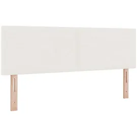 vidaXL Bett Kopfteil Creme 144 cm Cordstoff (1-tlg)