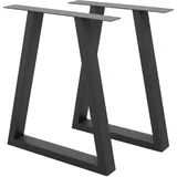 ECD Germany Tischbeine Trapez Design 60 x 72 cm