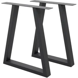 ECD Germany Tischbeine Trapez Design 60 x 72 cm