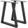 ECD Germany Tischbeine Trapez Design 60 x 72 cm