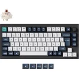 Keychron Q1 Max, Carbon Black, 75%, PBT, LEDs RGB, Gateron Jupiter BROWN, USB/Bluetooth, DE (Q1M-M3-DE)
