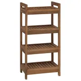 vidaXL Badregal Natur 45 x 30 x 97 cm Massivholz Teak