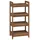 vidaXL Badregal Natur 45 x 30 x 97 cm Massivholz Teak