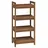 vidaXL Badregal Natur 45 x 30 x 97 cm Massivholz Teak