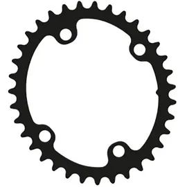 Rotor Bike Components Q Ring Kettenblatt oval 2-fach 107 mm x 37 T Schwarz