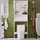 SoBuy Badezimmerschrank 65 x 20 x 182 cm Weiß MDF
