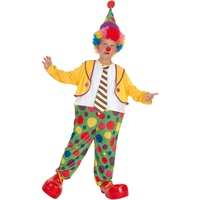 Ciao 61024.M Clown Kostüm Kinder, Unisex, Mehrfarbig, 5-7 anni