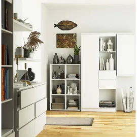 Akord Bücherregal 70,5 x 33 x 109 cm Weiß