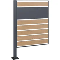 Estexo Mülltonnenverkleidung 120 cm Braun Holz