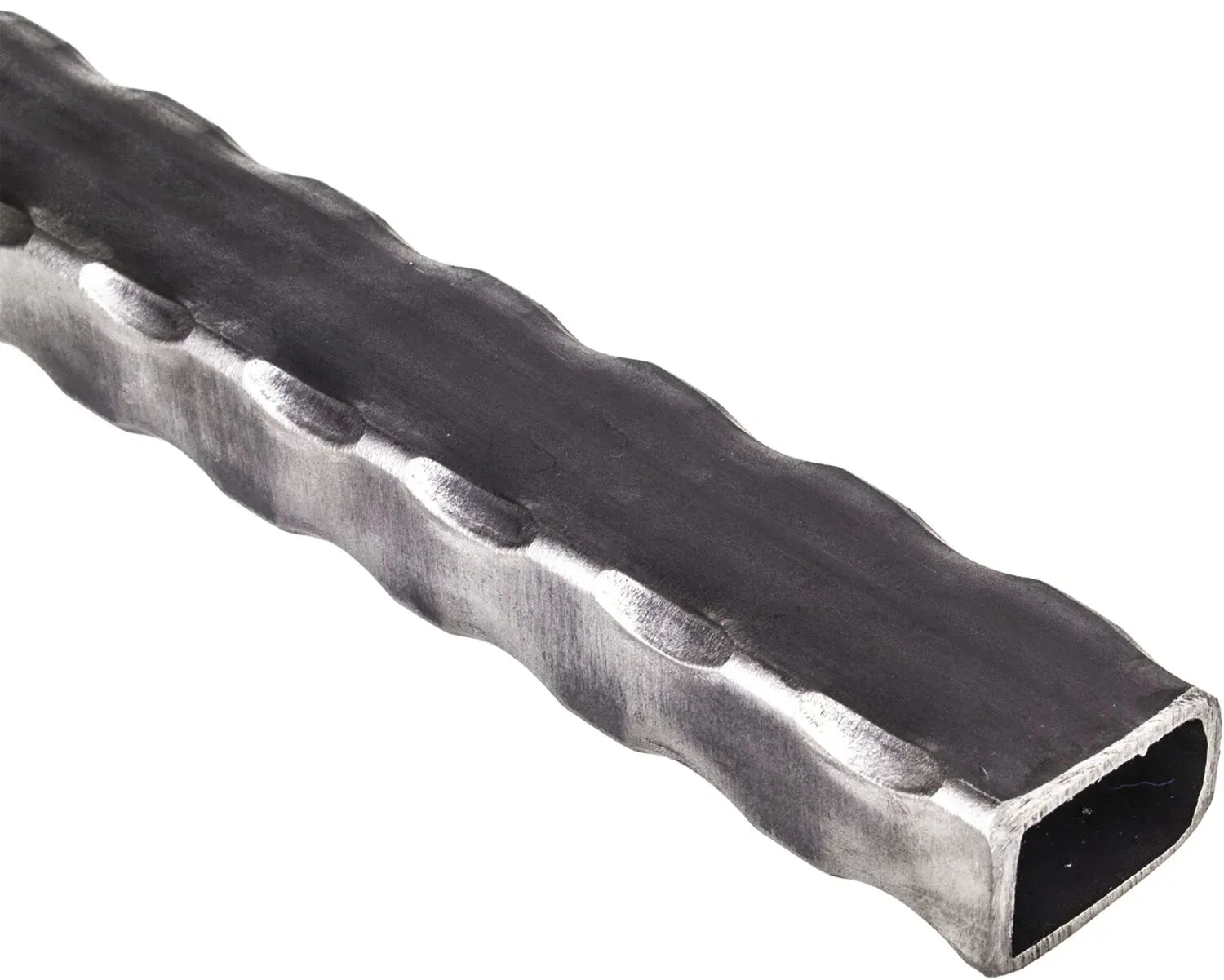 IAM DESIGN ARTEFERRO Rohr 40 x 30 x 2,5, Länge 3000 mm, Schmiedeeisen gehämmert