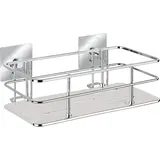 Wenko Turbo-Loc® Edelstahl Wandablage Quadro, rostfrei, Befestigen ohne bohren