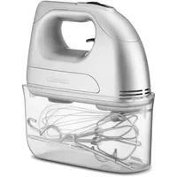 Cuisinart Power Advantage 7-Gang-Handmixer | Schneebesen | Knethaken | Rührbesen aus Edelstahl | 7 Geschwindigkeiten | 200W Motor | Aufsteckbarer Aufbewahrungskoffer | Elektrischer Handmixer, Silber