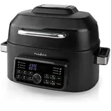 Nedis Heißluftfritteuse 6L schwarz