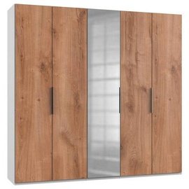 WIMEX Level 250 x 236 x 58 cm Plankeneiche Nachbildung/weiß mit Spiegeltüren