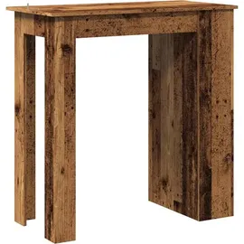 vidaXL Bartisch mit Regal 102 x 50 x 103,5 cm Braun