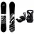 F2 Set Snowboard Blackdeck Schwarz 143cm + Sonic Pro Bindung M