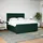 vidaXL Boxspringbett 180 x 200 cm Dunkelgrün