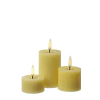 uYuni LED Mini Kerzenset Thea D: 5 cm gelb 3 St.
