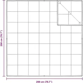 vidaXL 2-in-1 Bettdecke Weiß 200 x 200 cm Feder