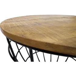 Couchtisch Lexington Wohnzimmer 55cm Massivholz nachhaltig tabacco