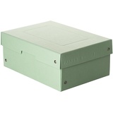 Falken PureBox Pastell. Made in Germany. 100 mm hoch DIN A5 grün. Aufbewahrungsbox mit Deckel aus stabilem Karton Vegan Geschenkbox Transportbox Schachtel Allzweckbox