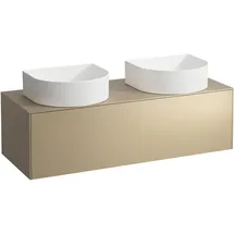 Laufen SONAR Schubladenelement, 1 Schublade, passend zu Waschtisch-Schalen 812340, 812341, 812342, 812343, Ausschnitt links/rechts, Gold