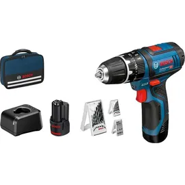 Bosch GSB 12V-15 Professional inkl. 2 x 2 Ah + Tasche 0615990GB1