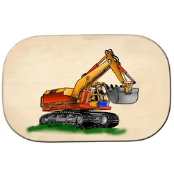 Frühstücksbrett Bagger