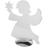 Fink Engelfigur Dekofigur HOLYWORKER Deko-Engel, Weihnachtsdeko aus Edelstahl silberfarben