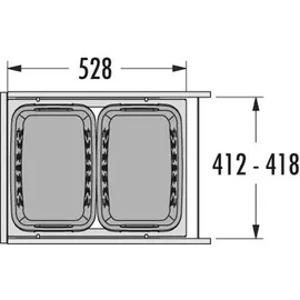HAILO Wäschesammler 3270811 Laundry Carrier 45 LC Slide SC