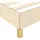vidaXL Bettgestell ohne Matratze Creme 200x200 cm Stoff