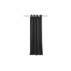 HOME Wohnideen Ösenschal   , schwarz , Maße (cm): B: 135 H: 245