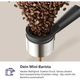 Philips Baristina Espressomaschine BAR320/60 mit Bean Swap Schwarzgrau / Schwarz