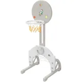 joyz Basketballkorb Set 50x89-115x50 cm Grau