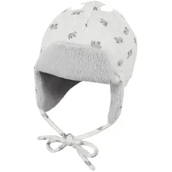 Sterntaler Fliegermütze Eisbären hellgrau, 47 cm