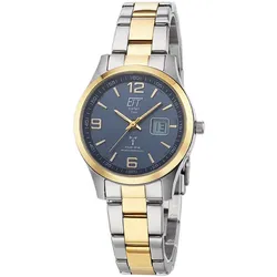 ETT Eco Tech Time ELS-11600-32M Damenuhr Funk Solar Drive Gobi Bicolor