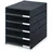Styro styroval Pro, 5 Schubladen, offen, Schwarz